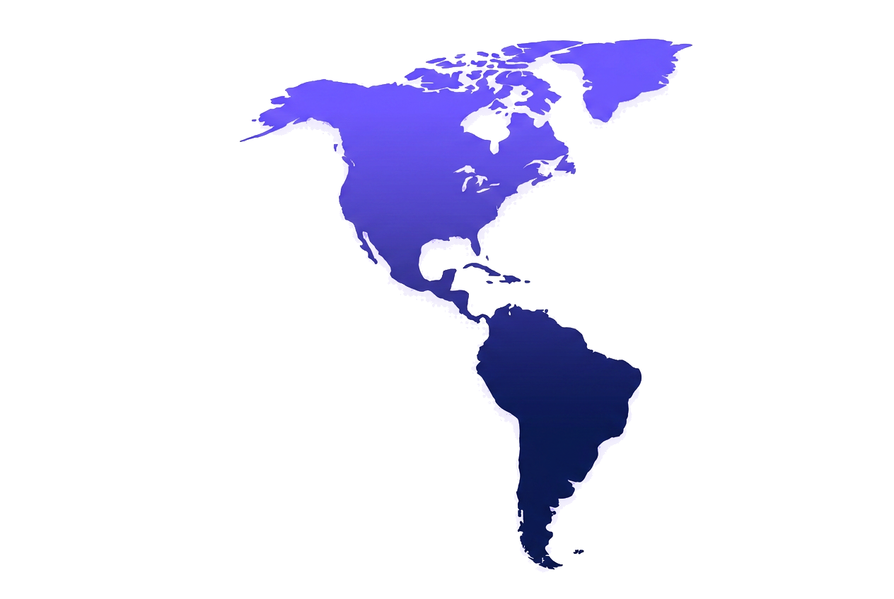 Map of the Americas